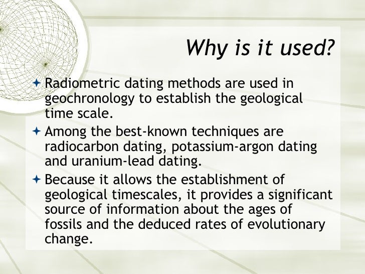 radiometric dating geological time scale