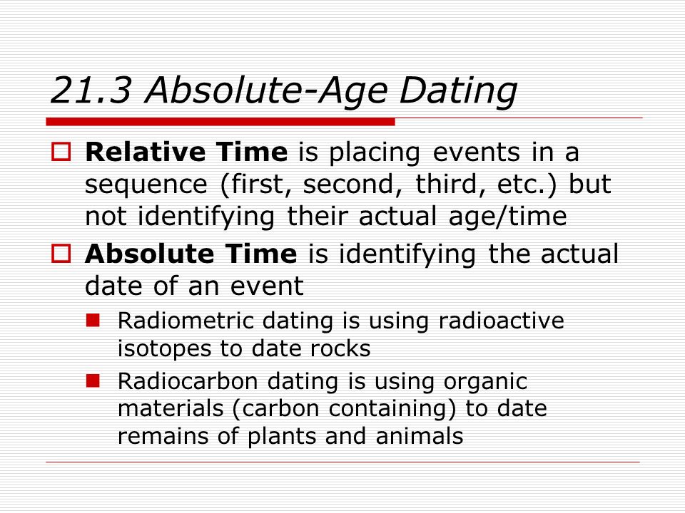 other forms of carbon dating